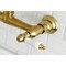 Kingston Brass KS3247PL Two-Handle Wall Mount Bathroom Faucet, Brushed Brass KS3247PL - alternate 2